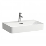 Praustuvas Laufen VAL 650x420x115 mm, šlifuota apačia, su 1 anga maišytuvui viduryje 